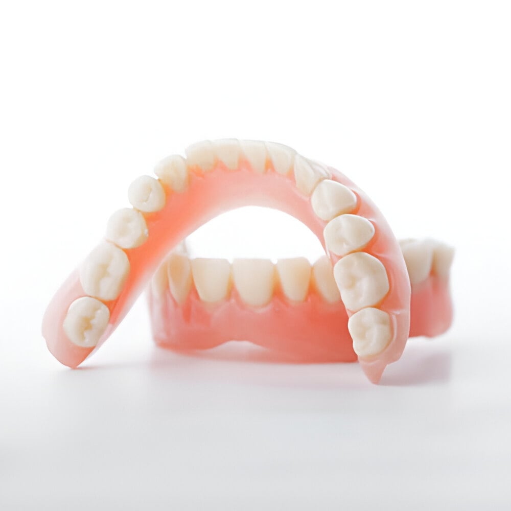 A set of complete dentures